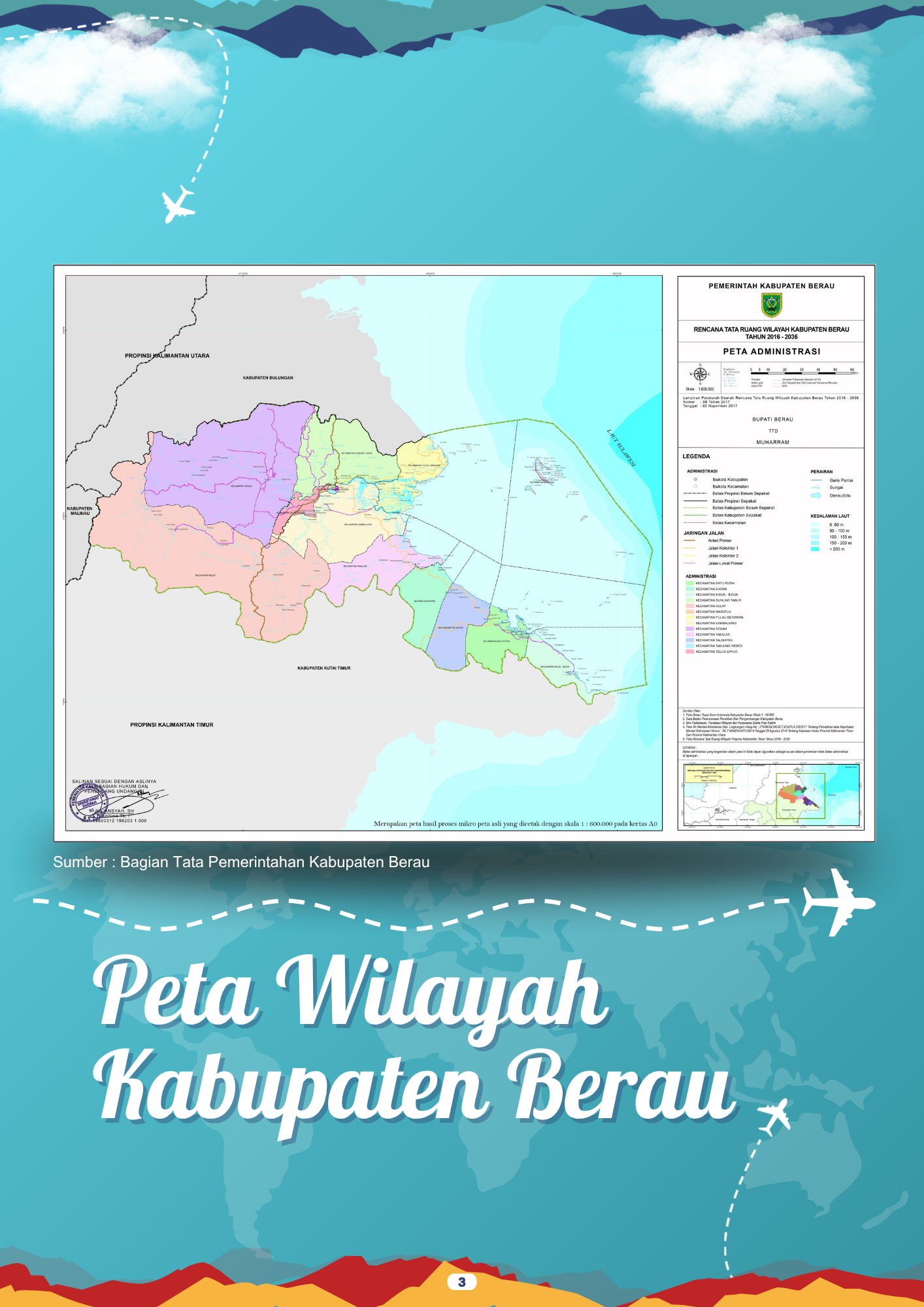 Peta Wilayah Kabupaten Berau